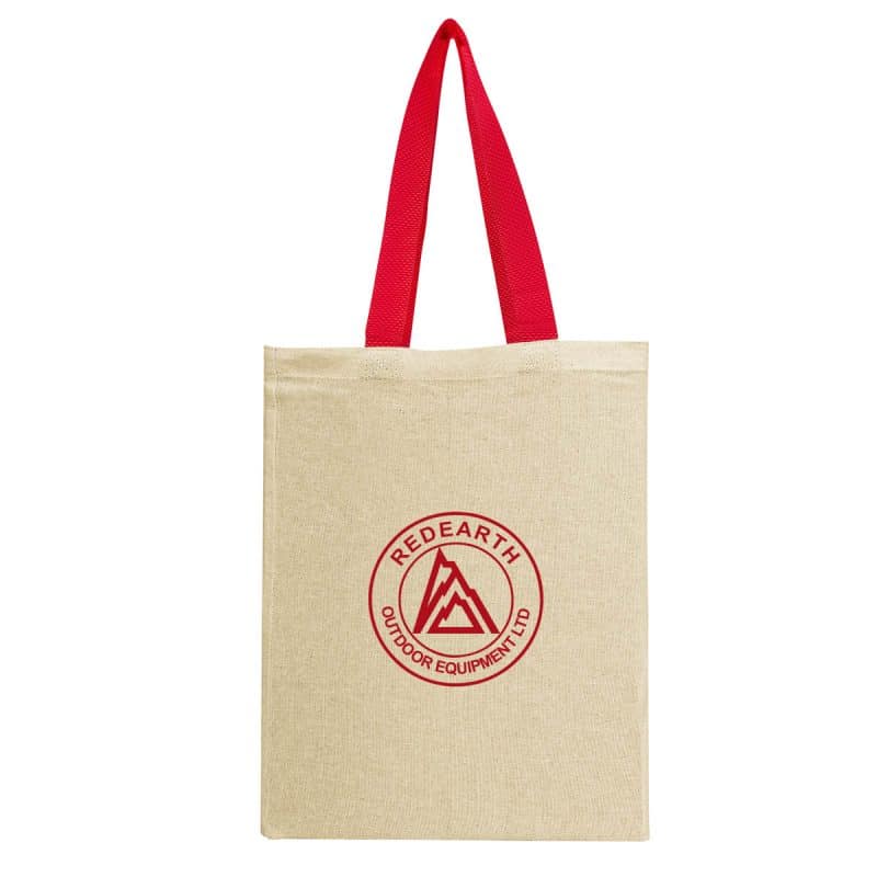 Custom Natural Cotton Canvas Recycled Grocery Tote Bag with logo - 6