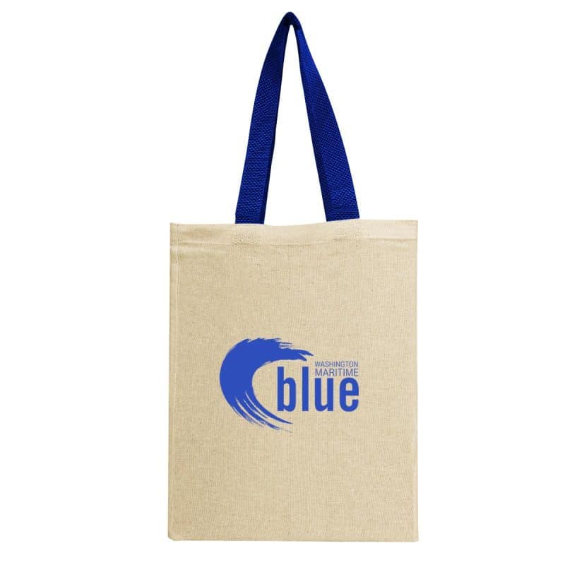 Custom Natural Cotton Canvas Recycled Grocery Tote Bag with logo - 8