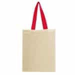 Custom Natural Cotton Canvas Recycled Grocery Tote Bag with logo - 7