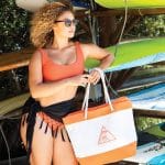 Custom Nautical Beach Bag with logo