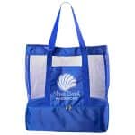 Custom Nautical Polyester Insulated Beach Bag with logo
