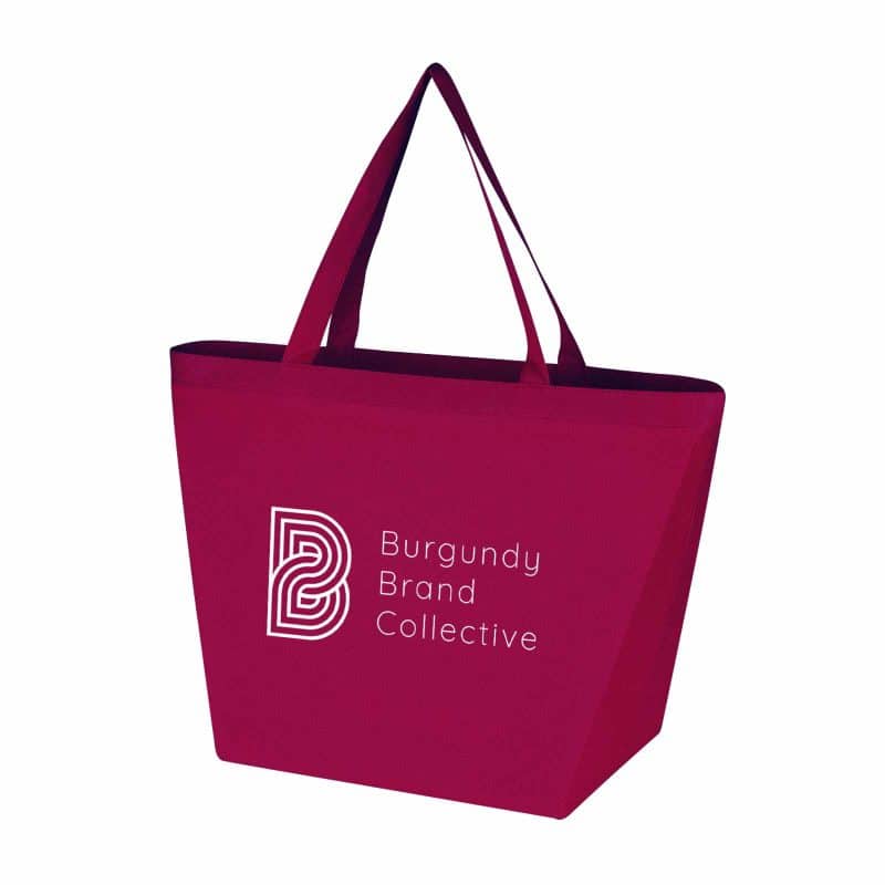 Custom Non-Woven Recycled Budget Shopper Tote with logo - 4
