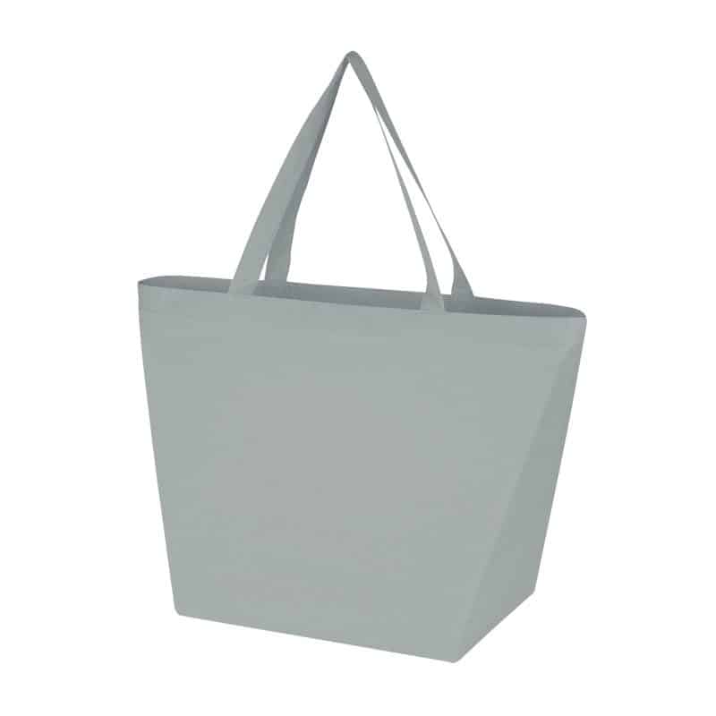 Custom Non-Woven Recycled Budget Shopper Tote with logo - 5