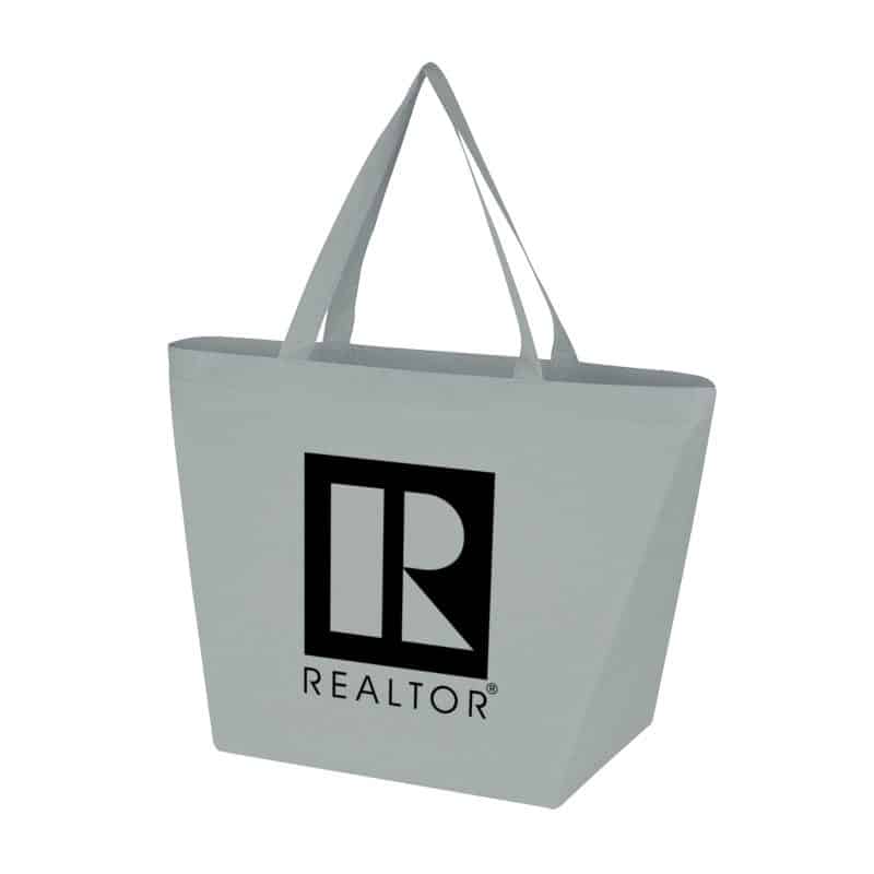 Custom Non-Woven Recycled Budget Shopper Tote with logo - 6