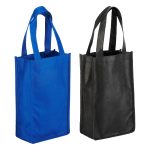 Custom Orchard Breeze 2-Bottle Non-Woven Wine Bag with logo - 1