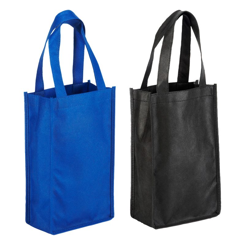 Custom Orchard Breeze 2-Bottle Non-Woven Wine Bag with logo - 1
