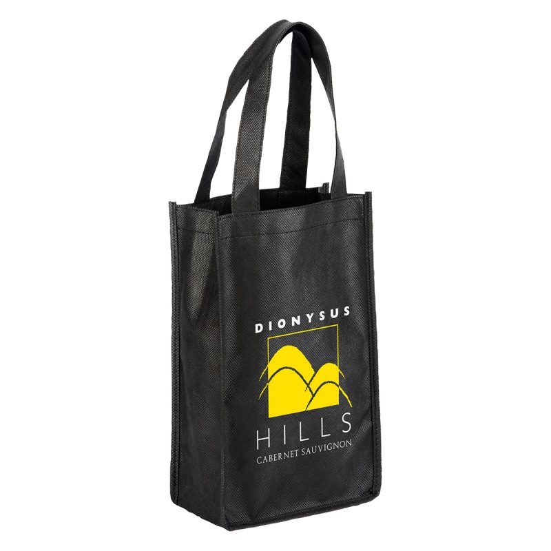 Custom Orchard Breeze 2-Bottle Non-Woven Wine Bag with logo - 2