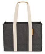 Custom Out of The Woods® Large Market Tote - Ebony with logo - 1