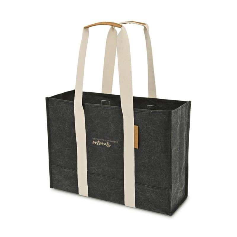 Custom Out of The Woods® Large Market Tote - Ebony with logo - 2