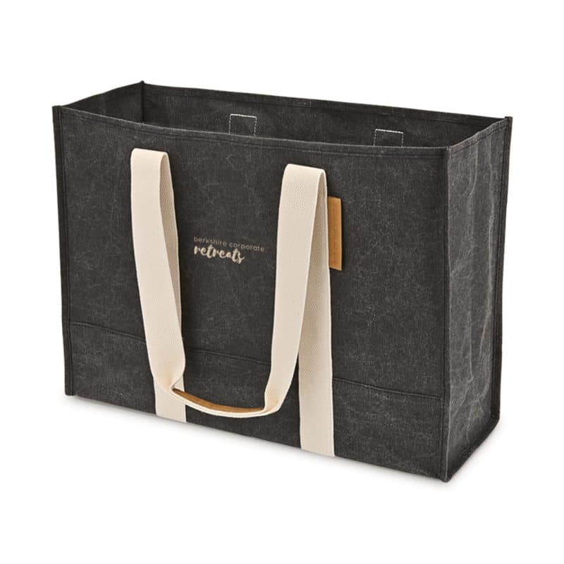 Custom Out of The Woods® Large Market Tote - Ebony with logo - 3