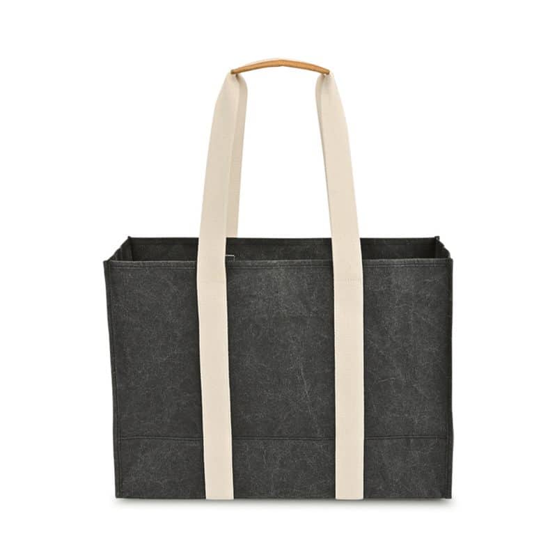 Custom Out of The Woods® Large Market Tote - Ebony with logo - 4