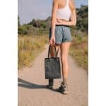 Custom Out of The Woods® Market Tote Mini - Ebony with logo - 4