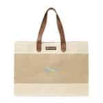 Custom Out of the Woods® Jute Market Tote - Natural with logo