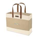 Custom Out of the Woods® Jute Market Tote - Natural with logo - 3