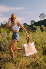 Custom Out of the Woods® Jute Market Tote - Natural with logo - 6