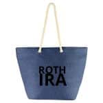 Custom Paper Straw Beach Tote with logo