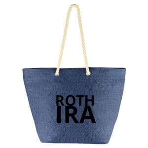 Custom Paper Straw Beach Tote with logo