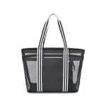 Custom Playa Recycled Nylon Mesh Beach Tote - AWARE™ - Black with logo - 1