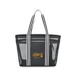 Custom Playa Recycled Nylon Mesh Beach Tote - AWARE™ - Black with logo