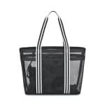 Custom Playa Recycled Nylon Mesh Beach Tote - AWARE™ - Black with logo - 3