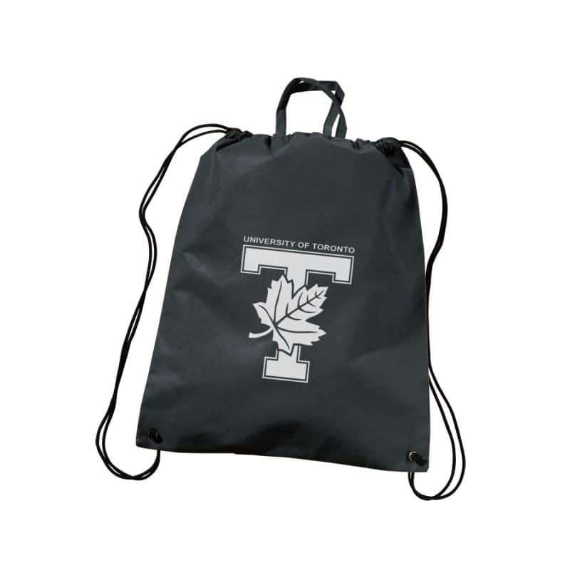 Custom Polytex Drawstring Tote with logo - 2