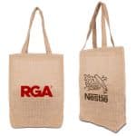 Custom Promotional Jute Tote with logo