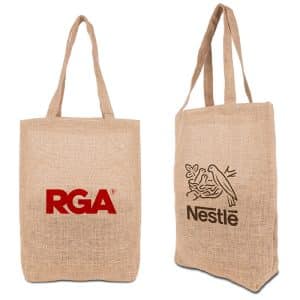 Custom Promotional Jute Tote with logo