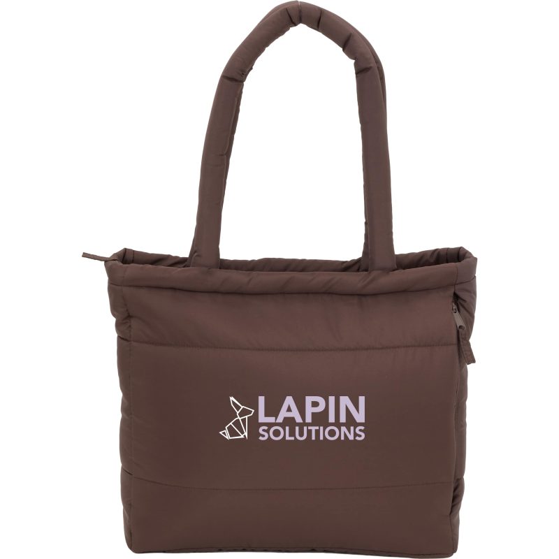 Custom Puffer Recycled 15'' Laptop Tote with logo - 7