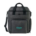 Custom Reagan Carryall Tote - Charcoal Heather with logo