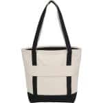 Custom Recycled 12oz Zip Top Canvas Tote with logo - 5