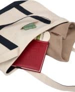 Custom Recycled 12oz Zip Top Canvas Tote with logo - 8