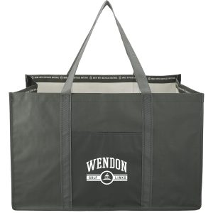 Custom Recycled Woven Utility Tote with logo