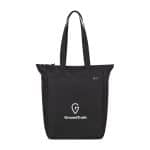 Custom Renew AWARE™ rPET Zippered Tote - Black with logo