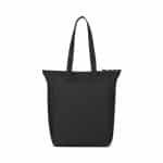 Custom Renew AWARE™ rPET Zippered Tote - Black with logo - 3