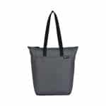 Custom Renew AWARE™ rPET Zippered Tote - Durango Grey with logo - 1
