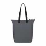 Custom Renew AWARE™ rPET Zippered Tote - Durango Grey with logo - 2