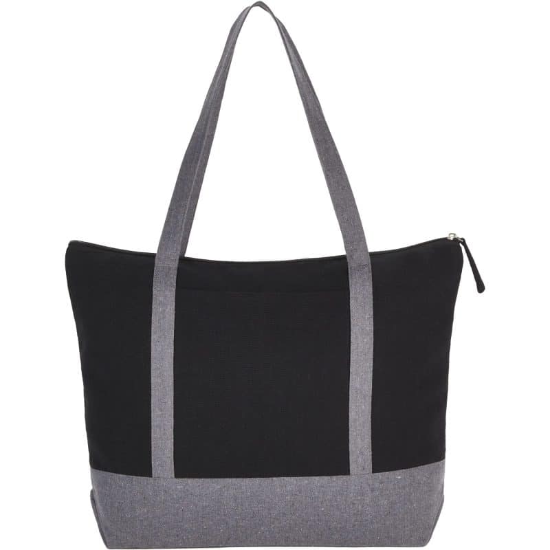 Custom Repose 10oz Recycled Cotton Zippered Tote with logo - 1