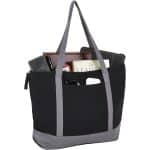 Custom Repose 10oz Recycled Cotton Zippered Tote with logo - 5