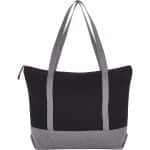 Custom Repose 10oz Recycled Cotton Zippered Tote with logo - 6