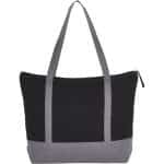 Custom Repose 10oz Recycled Cotton Zippered Tote with logo - 7
