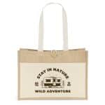 Custom Riley™ Jute Tote - Screen Print with logo