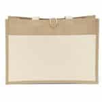Custom Riley™ Jute Tote - Sparkle with logo - 3