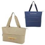 Custom Rio Extendable Polyester Zippered Tote with logo