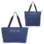 Custom Rio Extendable Polyester Zippered Tote with logo - 4