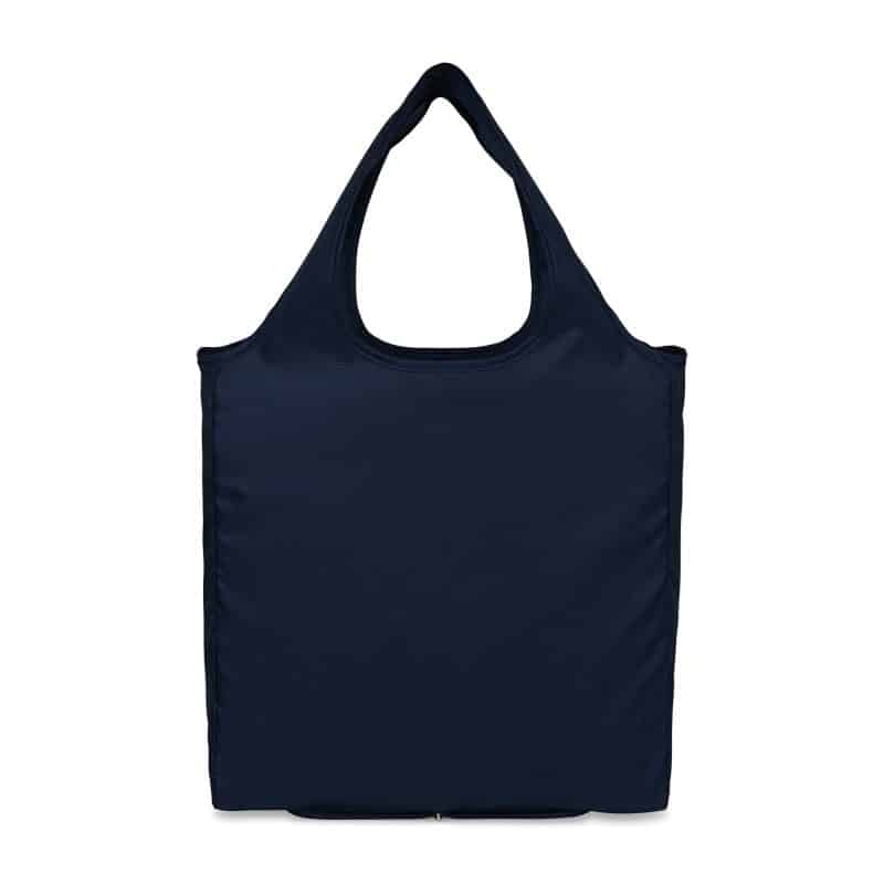Custom RuMe® Recycled bFold Tote - Navy with logo - 3