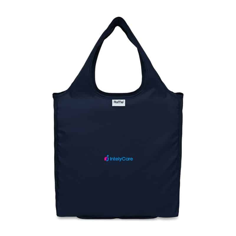 Custom RuMe® Recycled bFold Tote - Navy with logo