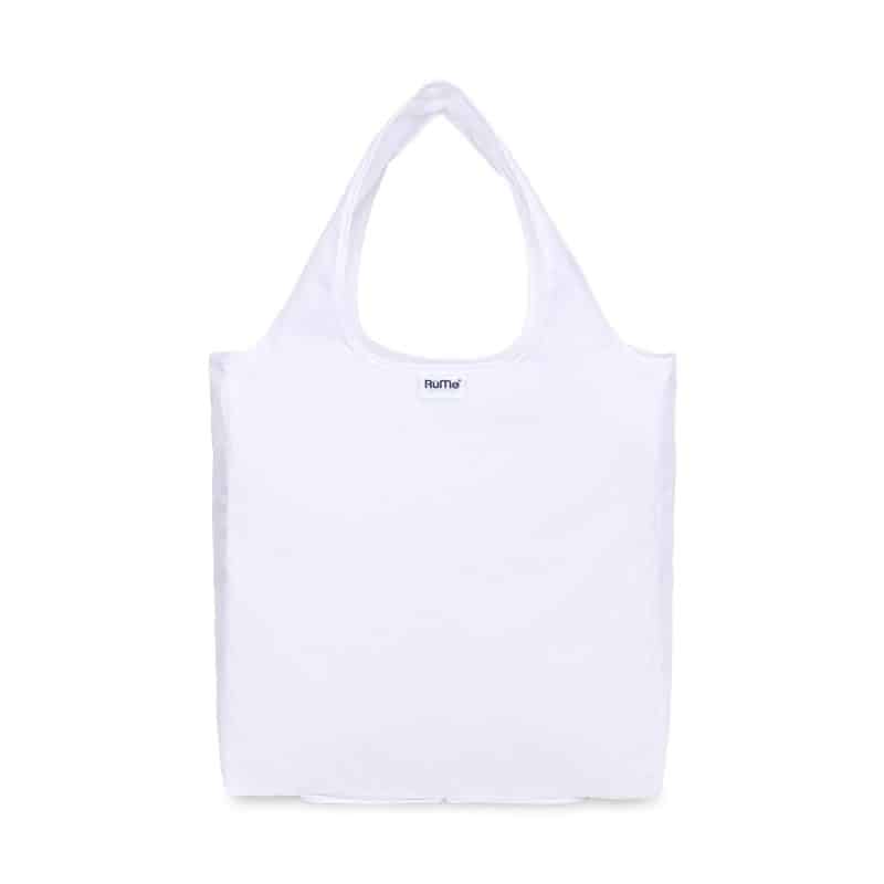 Custom RuMe® Recycled bFold Tote - White with logo - 1