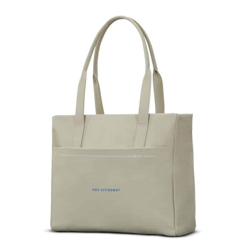 Custom Samsonite Better Than Basic Laptop Tote - Limestone with logo - 2
