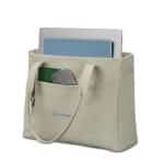 Custom Samsonite Better Than Basic Laptop Tote - Limestone with logo - 4