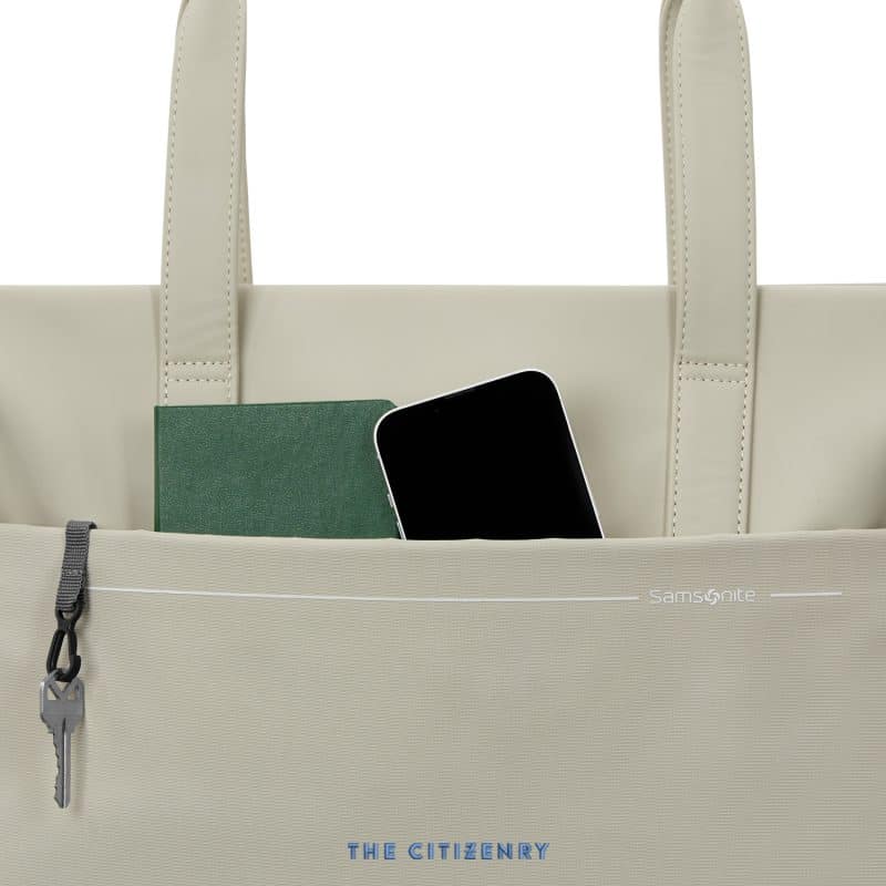 Custom Samsonite Better Than Basic Laptop Tote - Limestone with logo - 6